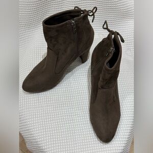 Marc Fisher Dark Brown Heeled Boots size 8.5
